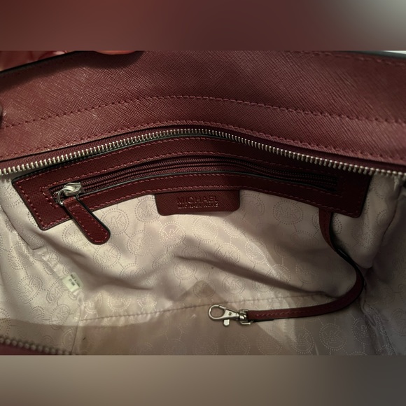 MICHAEL Michael Kors - Selma Top Trio Colorblock Saffiano Leather Satchel. - Picture 10 of 13